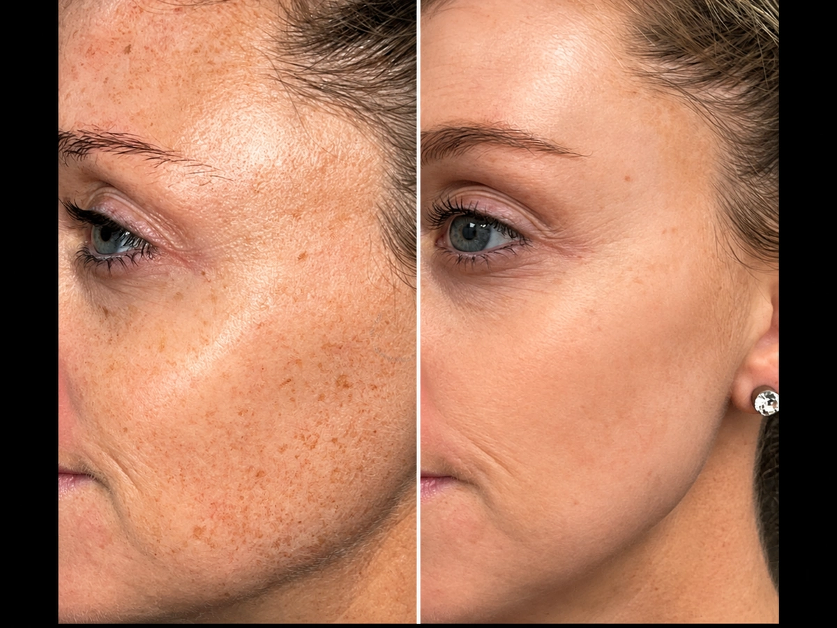 Resultado real do Laser Lavieen, comparativo de antes e depois